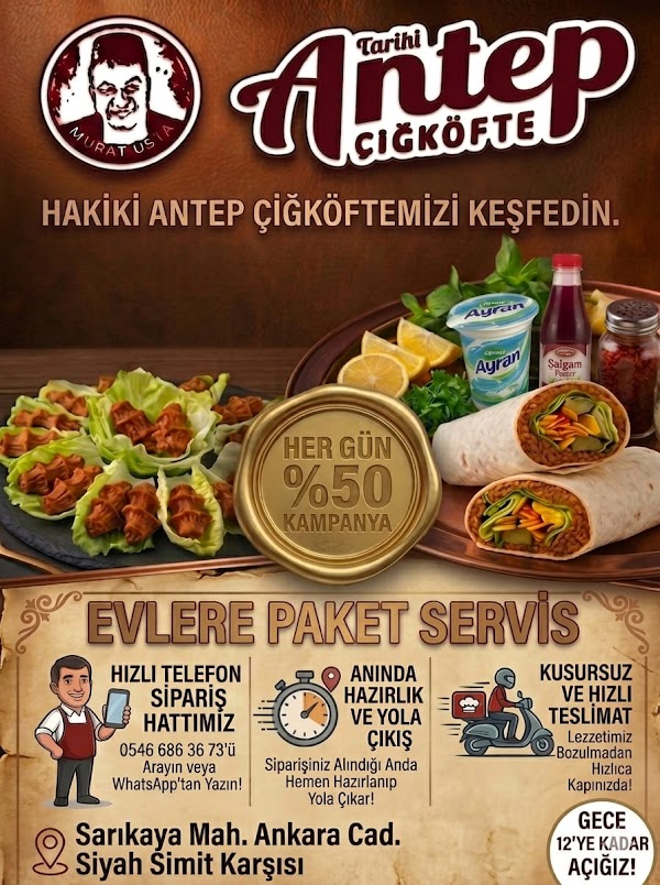 Tarihi antep çiğköfte şereflikoçhisar